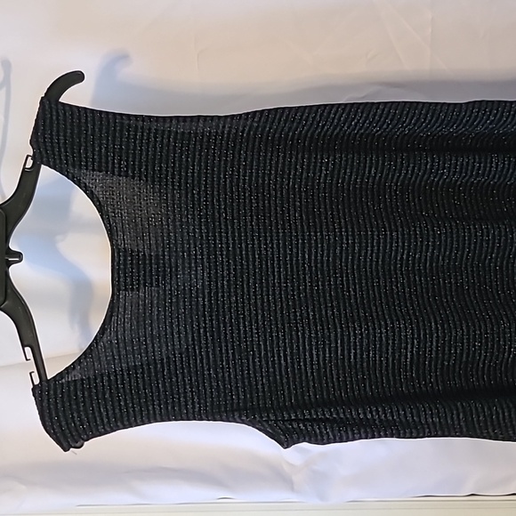 Joseph Ribkoff Black/Silver Sleeveless U Neck Top Womens Sz 18 - Picture 6 of 9